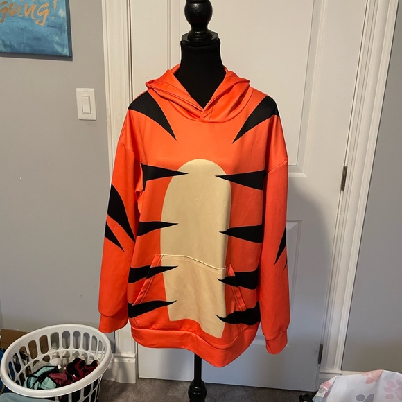 Disney Tigger Hoodie in Orange and Black - Picture 2 of 10